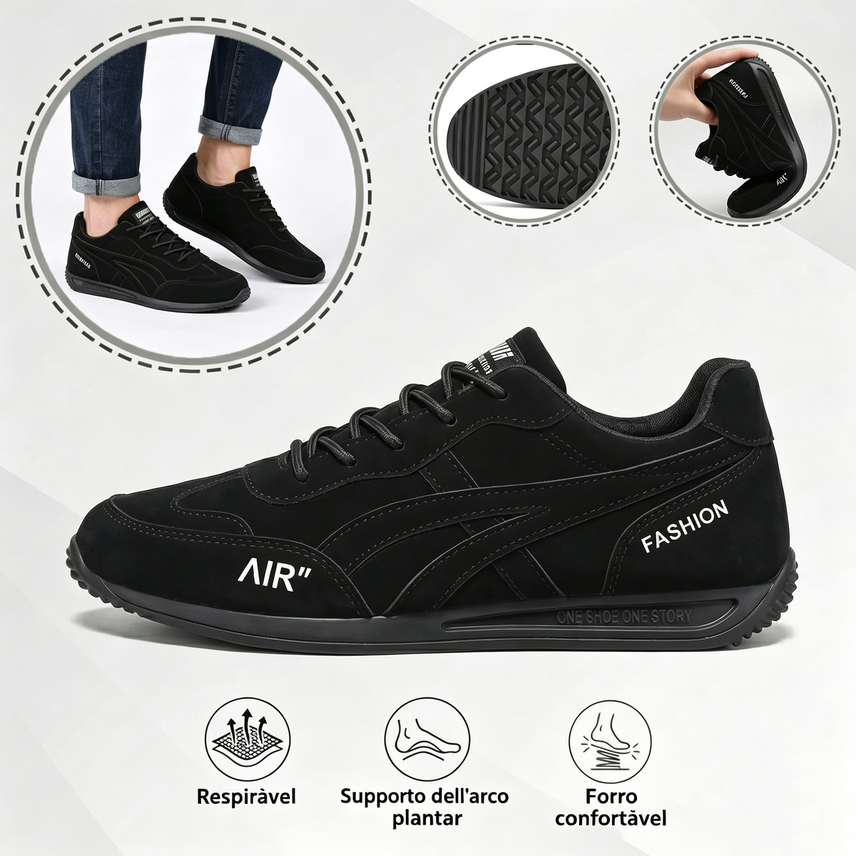 š„ Oferta especial de hoje com 56% de descontošSapatos ortopĆ©dicos masculinos para caminhada ā
RespirÔveis e antiderrapantes - Diga adeus à dor nos pés e desfrute de conforto o dia todo!