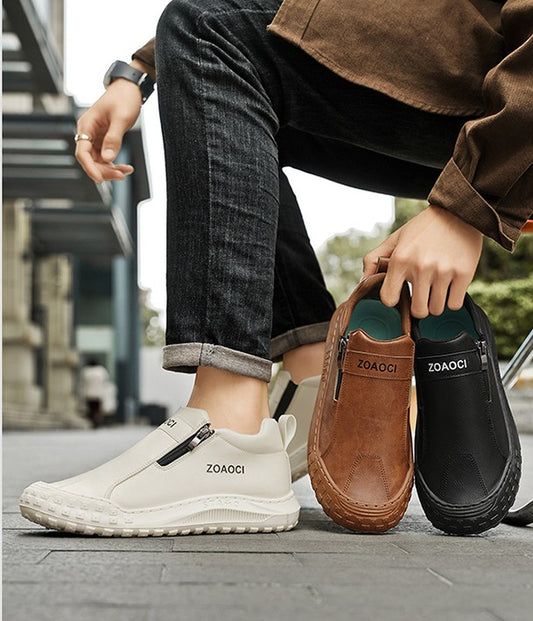 ⏰30% de desconto hoje - Não perca! ✅ Sapatos em pele genuína de bezerro 🚶♂️➡️ Suporte para o arco do pé - alivia as dores nos pés