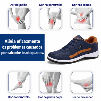 🔷30% de desconto hoje - Não perca! ⬛⏰ Sapatos ortopédicos em camurça, marca australiana de luxo, macios e confortáveis, excelente suporte 🦶 Alivia as dores nos pés - Unissexo