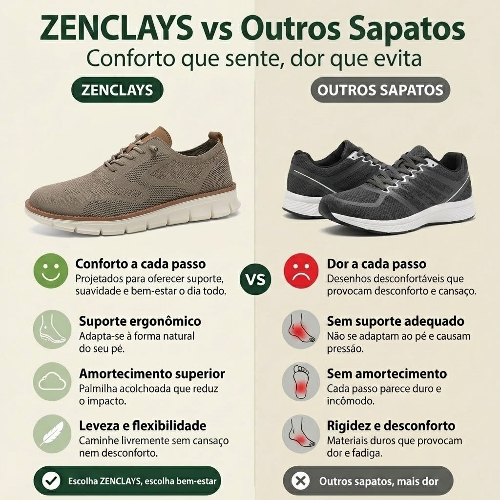 🔥 Oferta especial de hoje: 50% de desconto! ⏰ Mocassins respiráveis e antiderrapantes! Com apoio para o arco do pé e sola intermédia amortecedora, diga adeus às dores nos pés.