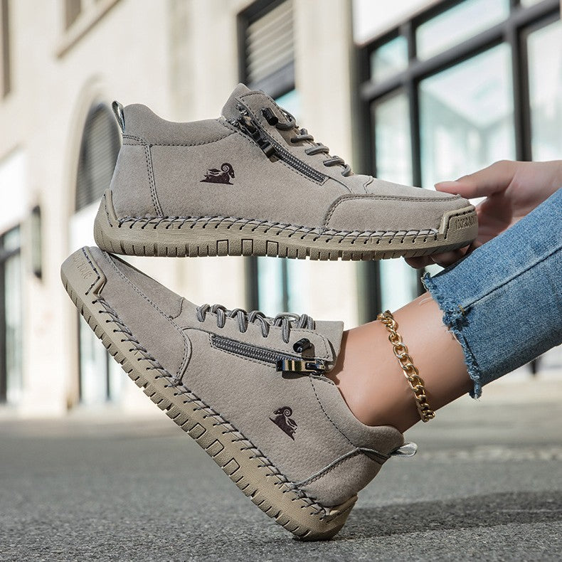 ⏰30% de desconto hoje - Não perca! ✅ Sapatos ortopédicos em pele de bezerro de marca de luxo 🔵 Macios e confortáveis - Proporcionam um suporte superior 🦶 Aliviam as dores nos pés