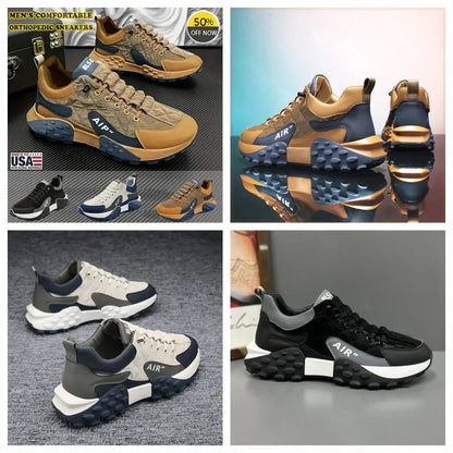 ⏰30% de desconto hoje - Não perca! ✅Sapatilhas de camurça de marca🚶‍♂️‍➡️Suporte para o arco do pé - alivia a dor nos pés