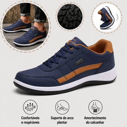 🔷30% de desconto hoje - Não perca! ⬛⏰ Sapatos ortopédicos em camurça, marca australiana de luxo, macios e confortáveis, excelente suporte 🦶 Alivia as dores nos pés - Unissexo
