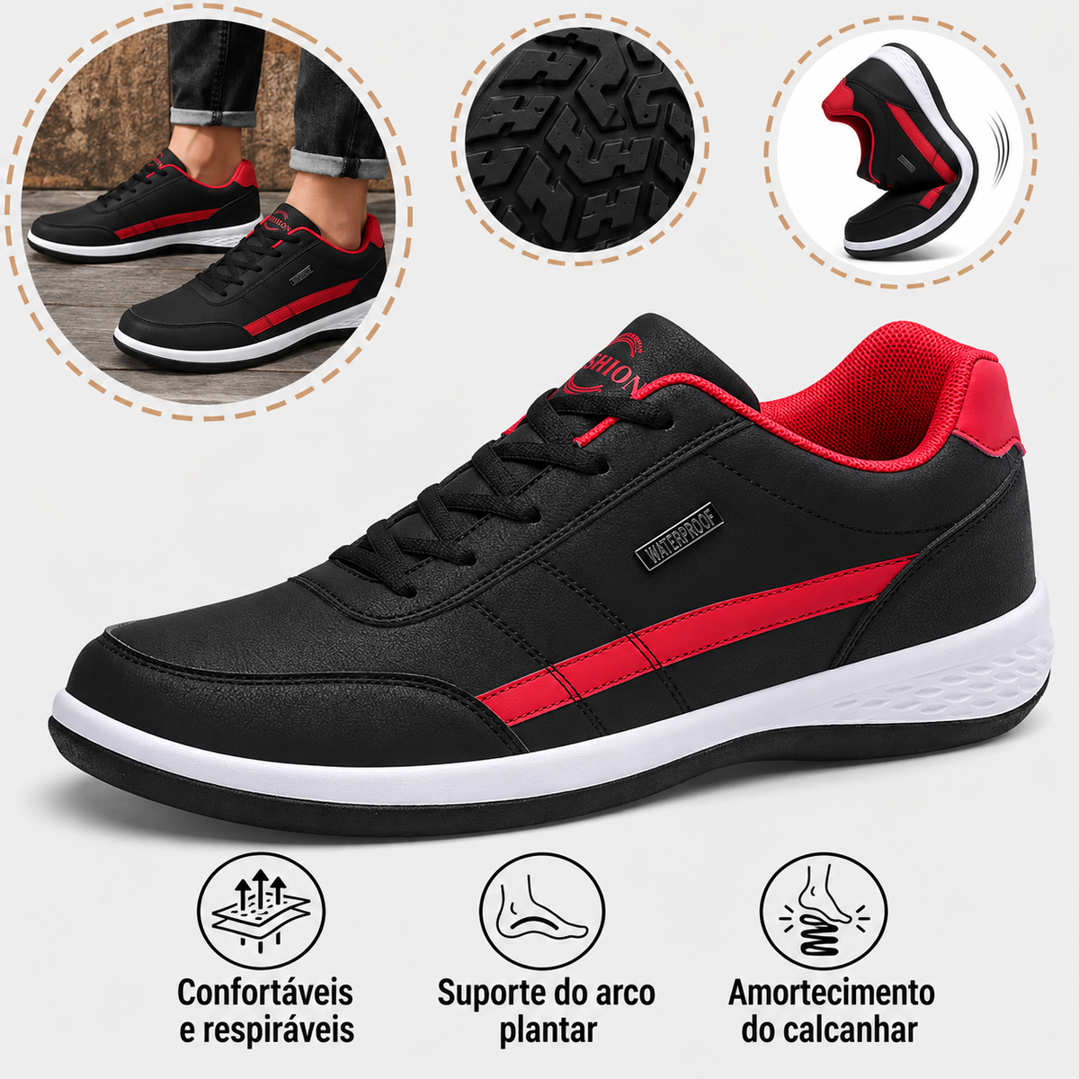 🔷30% de desconto hoje - Não perca! ⬛⏰ Sapatos ortopédicos em camurça, marca australiana de luxo, macios e confortáveis, excelente suporte 🦶 Alivia as dores nos pés - Unissexo