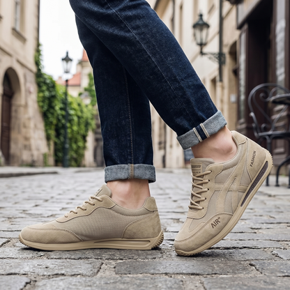 🔥 Oferta especial de hoje com 56% de desconto🎁Sapatos ortopédicos masculinos para caminhada ✅ Respiráveis e antiderrapantes - Diga adeus à dor nos pés e desfrute de conforto o dia todo!