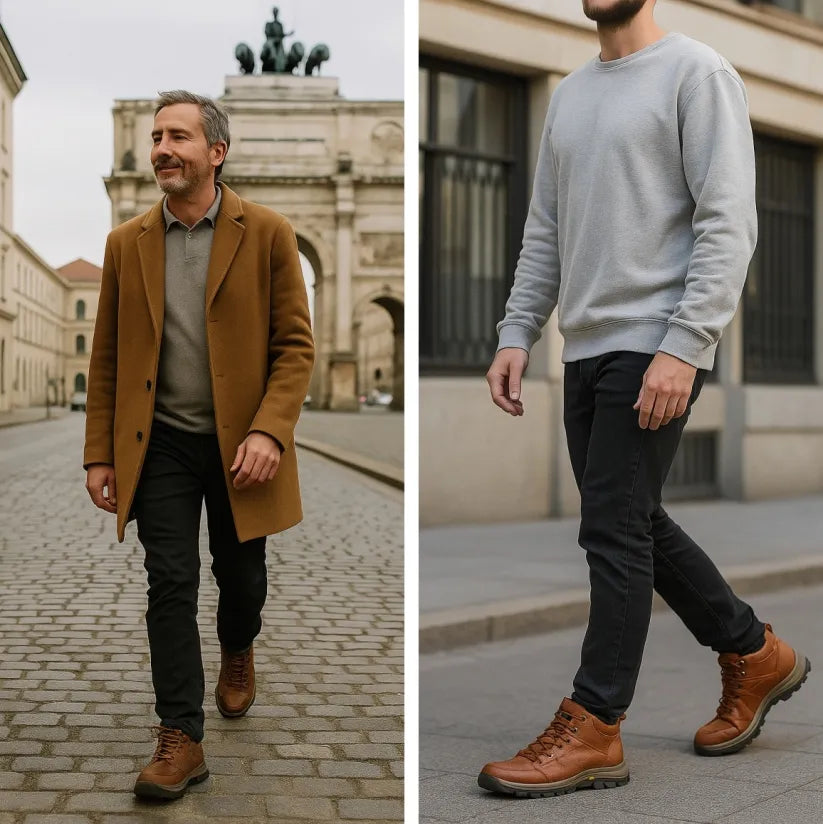⏰30% de desconto hoje - Não perca! ✅ Sapatos em pele genuína 🚶‍♂️‍➡️ Suporte para o arco do pé - alivia as dores nos pés