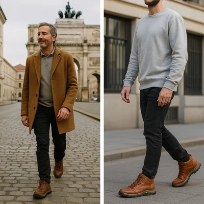 ⏰30% de desconto hoje - Não perca! ✅ Sapatos em pele genuína 🚶‍♂️‍➡️ Suporte para o arco do pé - alivia as dores nos pés