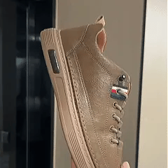 ⏰30% de desconto hoje - Não perca! ✅ Sapatos casuais em pele de bovino de flor integral 🚶‍♂️‍➡️ Suporte para o arco do pé - alivia as dores nos pés