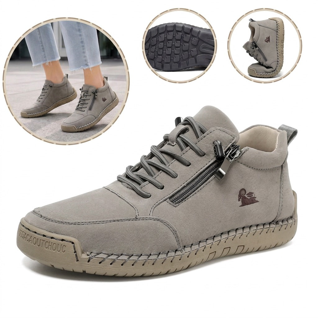 ⏰30% de desconto hoje - Não perca! ✅ Sapatos ortopédicos em pele de bezerro de marca de luxo 🔵 Macios e confortáveis - Proporcionam um suporte superior 🦶 Aliviam as dores nos pés