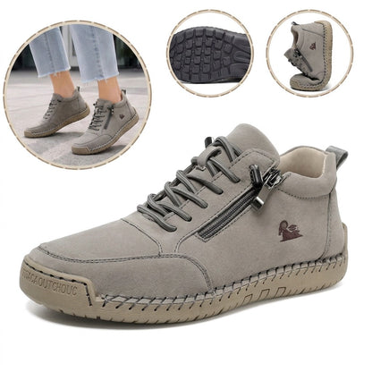 ⏰30% de desconto hoje - Não perca! ✅ Sapatos ortopédicos em pele de bezerro de marca de luxo 🔵 Macios e confortáveis - Proporcionam um suporte superior 🦶 Aliviam as dores nos pés