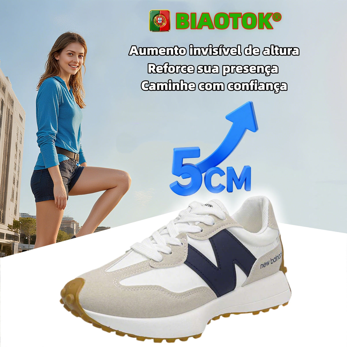 ⏰50% de desconto hoje👟Sapatilhas casuais com bico largo que reduzem a pressão na planta dos pés