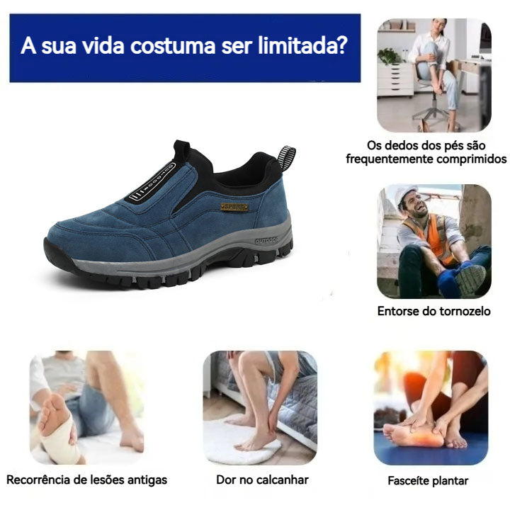 ⏰ 30% de desconto hoje – Não perca! 🔥 – Calçado ortopédico de luxo: macio, confortável e com excelente suporte 🦶 – Alivia as dores nos pés