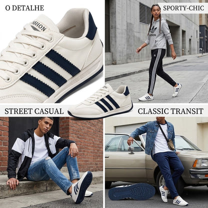 ⏰30% de desconto hoje - Não perca! ✅ Sapatilhas casuais desportivas de marca 🚶‍♂️‍➡️ Suporte para o arco do pé - Alivia as dores nos pés