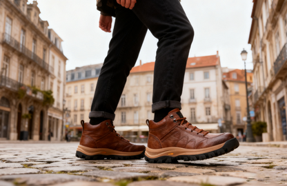 ⏰30% de desconto hoje - Não perca! ✅ Sapatos em pele genuína 🚶‍♂️‍➡️ Suporte para o arco do pé - alivia as dores nos pés