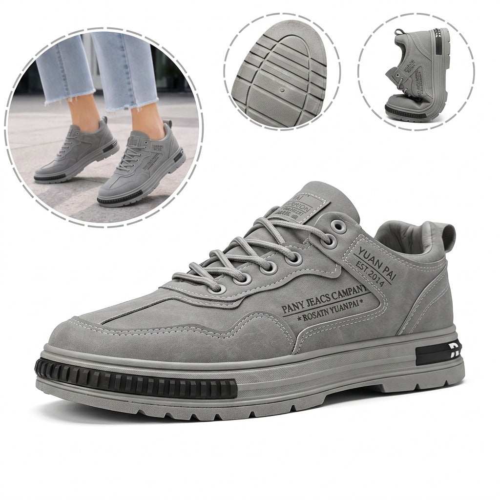 ⏰30% de desconto hoje - Não perca! ✅ Sapatos casuais em pele de bovino de flor integral 🚶‍♂️‍➡️ Suporte para o arco do pé - alivia as dores nos pés