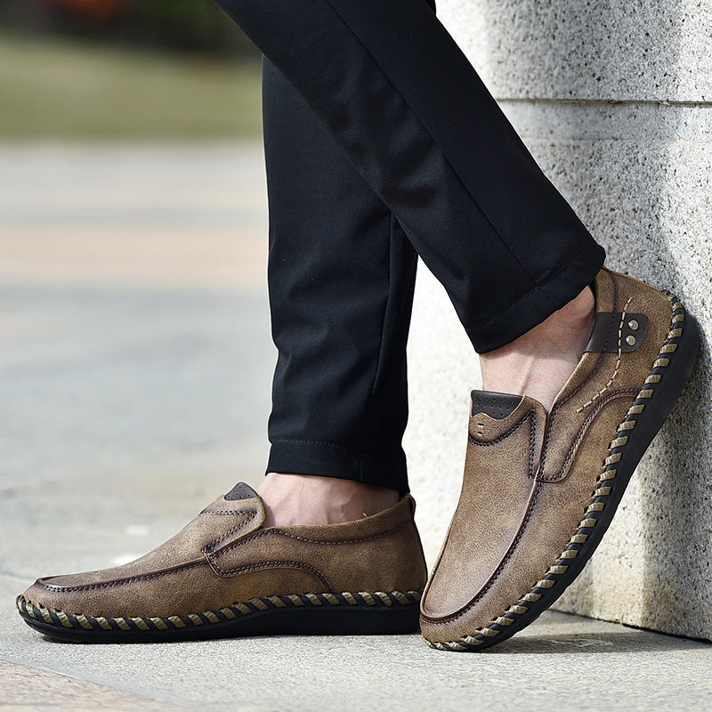 🔥Sapatos ortopédicos para homem, confecionados em pele de bezerro australiana👞Costurados à mão✅Confortáveis para caminhar, alívio da dor✅Impermeáveis e antiderrapantes✅