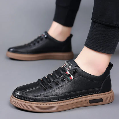 ⏰30% de desconto hoje - Não perca! ✅ Sapatos casuais em pele de bovino de flor integral 🚶‍♂️‍➡️ Suporte para o arco do pé - alivia as dores nos pés