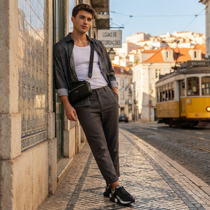 ⏰30% de desconto hoje - Não perca! ✅Sapatilhas de camurça de marca🚶‍♂️‍➡️Suporte para o arco do pé - alivia a dor nos pés