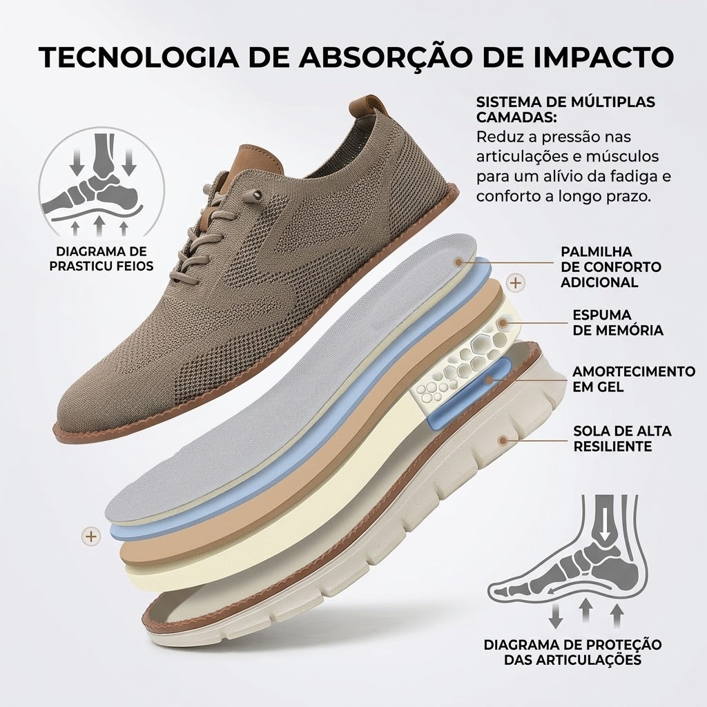 🔥 Oferta especial de hoje: 50% de desconto! ⏰ Mocassins respiráveis e antiderrapantes! Com apoio para o arco do pé e sola intermédia amortecedora, diga adeus às dores nos pés.