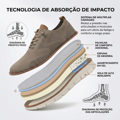 🔥 Oferta especial de hoje: 50% de desconto! ⏰ Mocassins respiráveis e antiderrapantes! Com apoio para o arco do pé e sola intermédia amortecedora, diga adeus às dores nos pés.