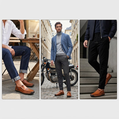 🔥Sapatos ortopédicos para homem, confecionados em pele de bezerro australiana👞Costurados à mão✅Confortáveis para caminhar, aliviam a dor✅Impermeáveis e antiderrapantes✅