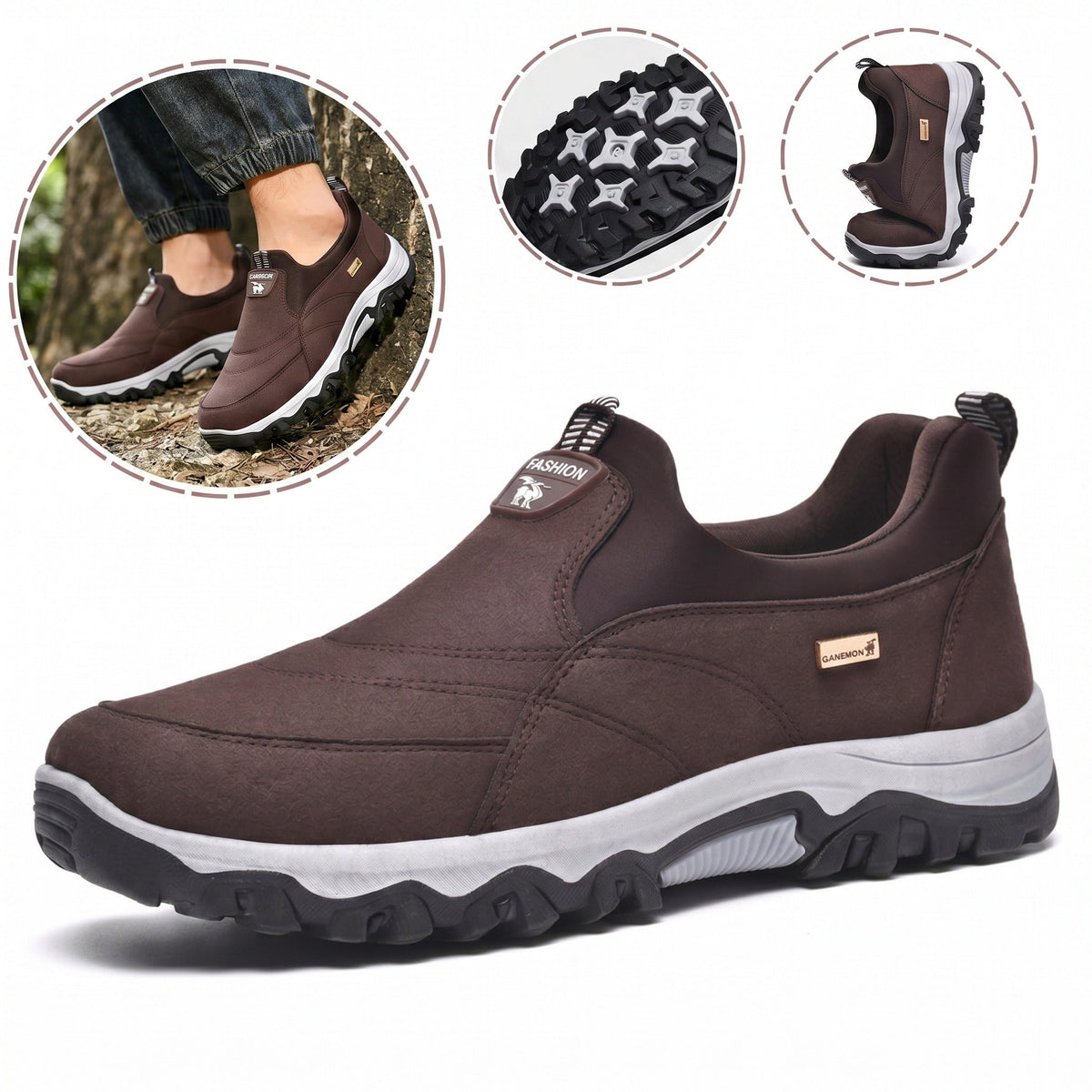 ⏰30% de desconto hoje - Não perca! ✅ Sapatos casuais em pele de bovino de flor integral 🚶‍♂️‍➡️ Suporte para o arco do pé - alivia as dores nos pés
