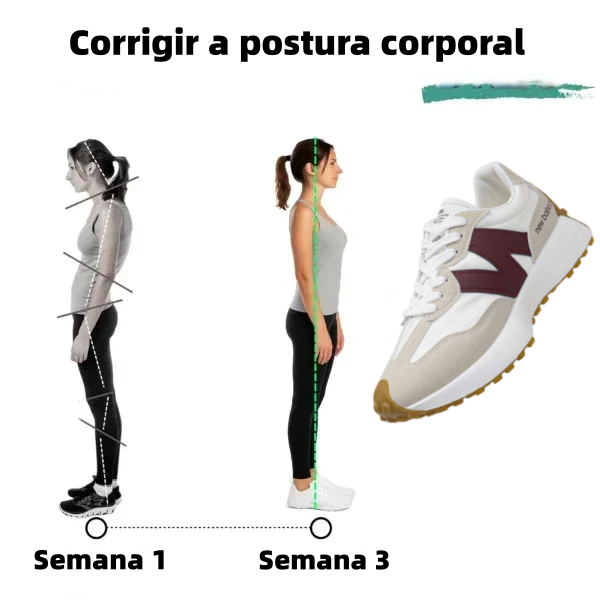 ⏰50% de desconto hoje👟Sapatilhas casuais com bico largo que reduzem a pressão na planta dos pés