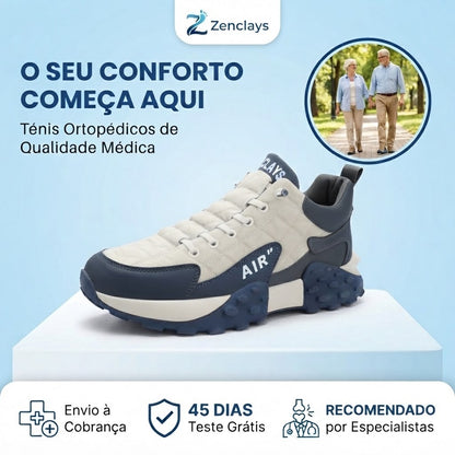 ⏰30% de desconto hoje - Não perca! ✅Sapatilhas de camurça de marca🚶‍♂️‍➡️Suporte para o arco do pé - alivia a dor nos pés