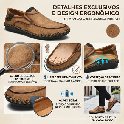 🔥Sapatos ortopédicos para homem, confecionados em pele de bezerro australiana👞Costurados à mão✅Confortáveis para caminhar, alívio da dor✅Impermeáveis e antiderrapantes✅