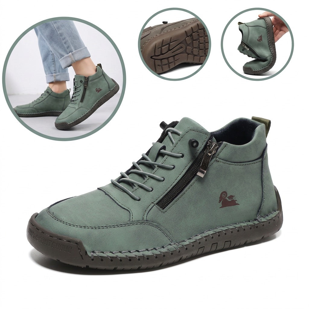 ⏰30% de desconto hoje - Não perca! ✅ Sapatos ortopédicos em pele de bezerro de marca de luxo 🔵 Macios e confortáveis - Proporcionam um suporte superior 🦶 Aliviam as dores nos pés