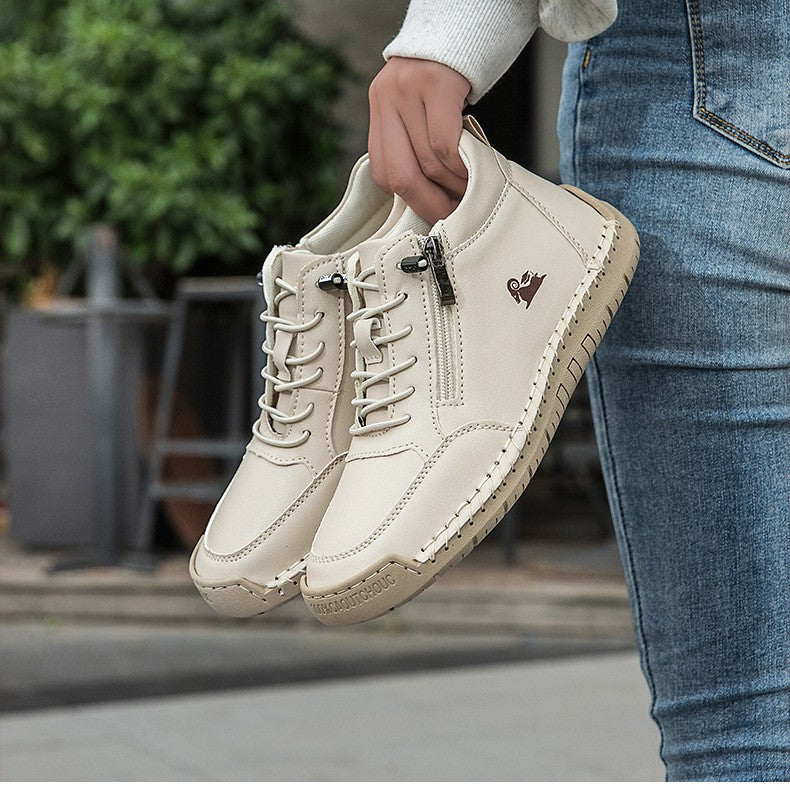 ⏰30% de desconto hoje - Não perca! ✅ Sapatos ortopédicos em pele de bezerro de marca de luxo 🔵 Macios e confortáveis - Proporcionam um suporte superior 🦶 Aliviam as dores nos pés