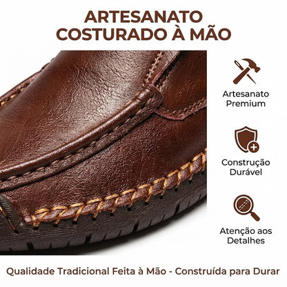 🔥Sapatos ortopédicos para homem, confecionados em pele de bezerro australiana👞Costurados à mão✅Confortáveis para caminhar, aliviam a dor✅Impermeáveis e antiderrapantes✅