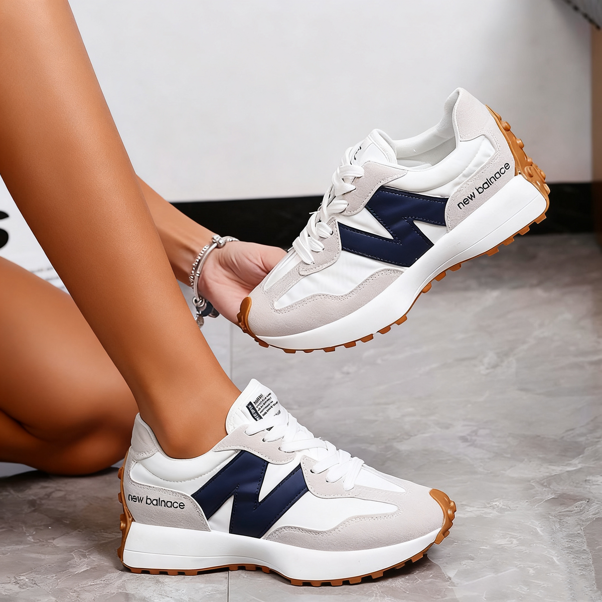 ⏰50% de desconto hoje👟Sapatilhas casuais com bico largo que reduzem a pressão na planta dos pés