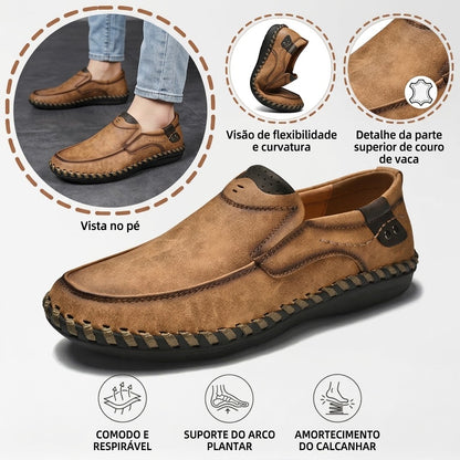 🔥Sapatos ortopédicos para homem, confecionados em pele de bezerro australiana👞Costurados à mão✅Confortáveis para caminhar, alívio da dor✅Impermeáveis e antiderrapantes✅