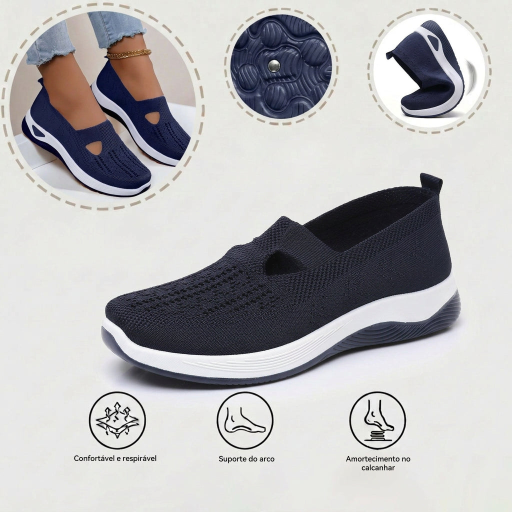 🎁 Novidade! 70% de desconto por tempo limitado — Oferta termina em breve ⏰ Ténis de malha para mulher, confortáveis e respiráveis, leves, com design ergonómico e boa proteção para os seus pés.