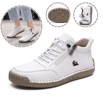 ⏰30% de desconto hoje - Não perca! ✅ Sapatos ortopédicos em pele de bezerro de marca de luxo 🔵 Macios e confortáveis - Proporcionam um suporte superior 🦶 Aliviam as dores nos pés