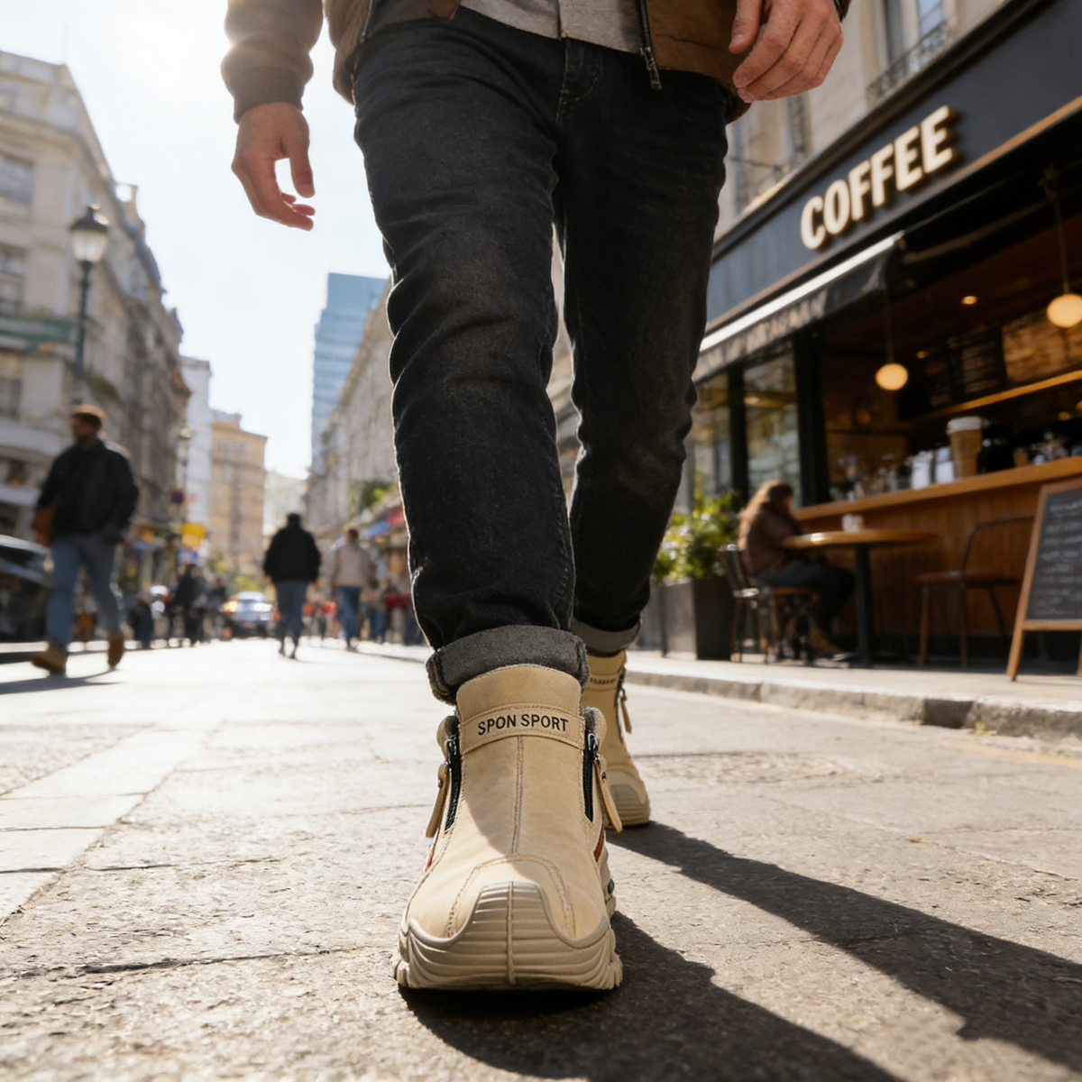 (🎁Oferta por tempo limitado) Sapatos de couro de vitelo italiano macios e confortáveis 🐂 Costurados à mão, impermeáveis e antiderrapantes ✅ Suporte para o arco do pé: caminhada confortável