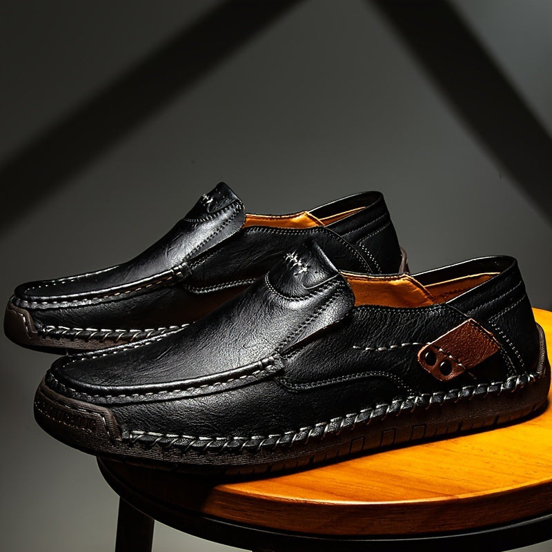 🔥Sapatos ortopédicos para homem, confecionados em pele de bezerro australiana👞Costurados à mão✅Confortáveis para caminhar, aliviam a dor✅Impermeáveis e antiderrapantes✅