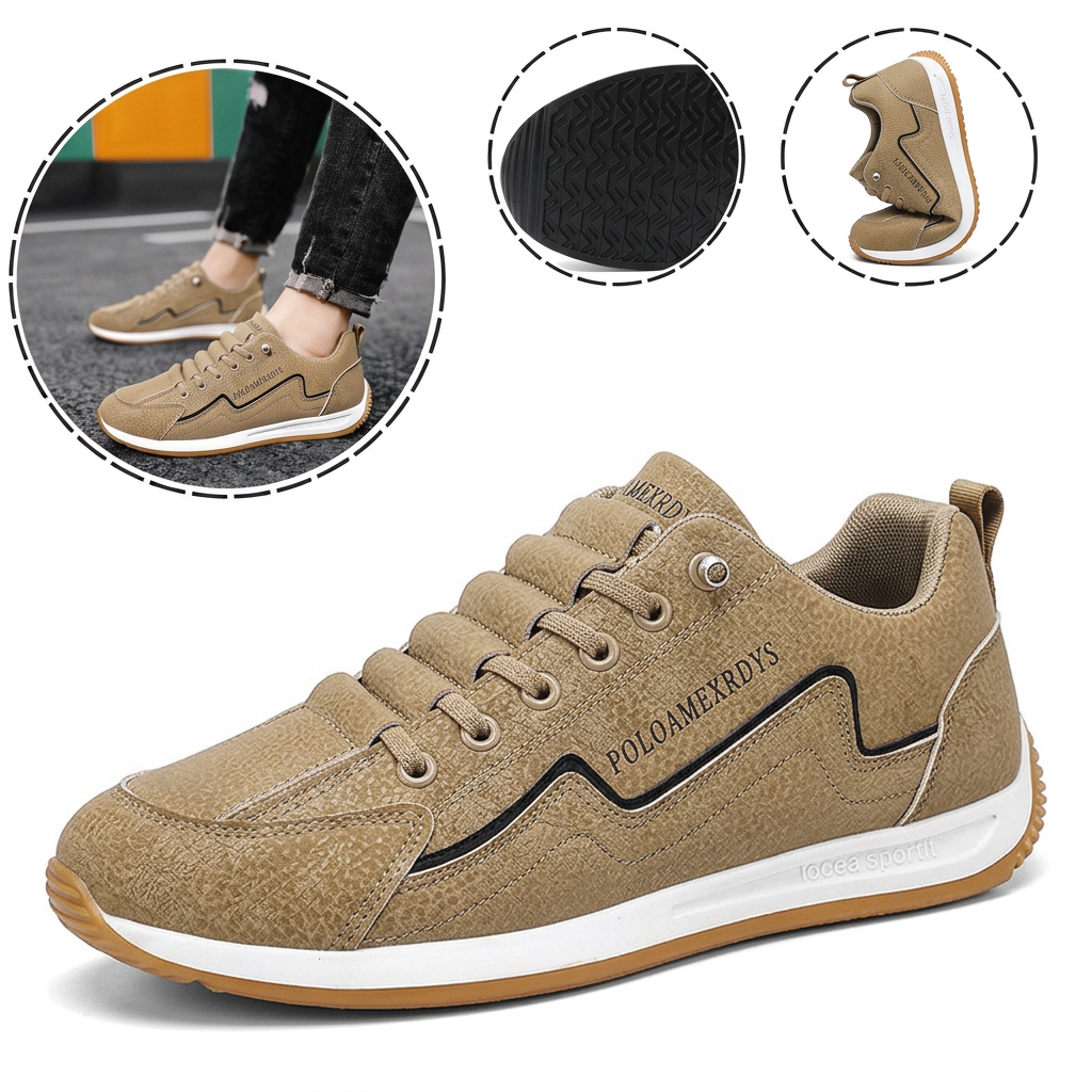 ⏰30% de desconto hoje - Não perca! ✅ Sapatos ortopédicos em pele de bezerro de marca de luxo 🔵 Macios e confortáveis - Proporcionam um suporte superior 🦶 Aliviam as dores nos pés