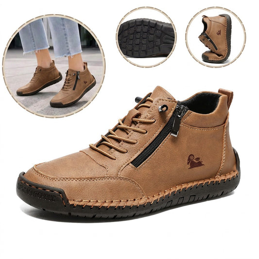 ⏰30% de desconto hoje - Não perca! ✅ Sapatos ortopédicos em pele de bezerro de marca de luxo 🔵 Macios e confortáveis - Proporcionam um suporte superior 🦶 Aliviam as dores nos pés
