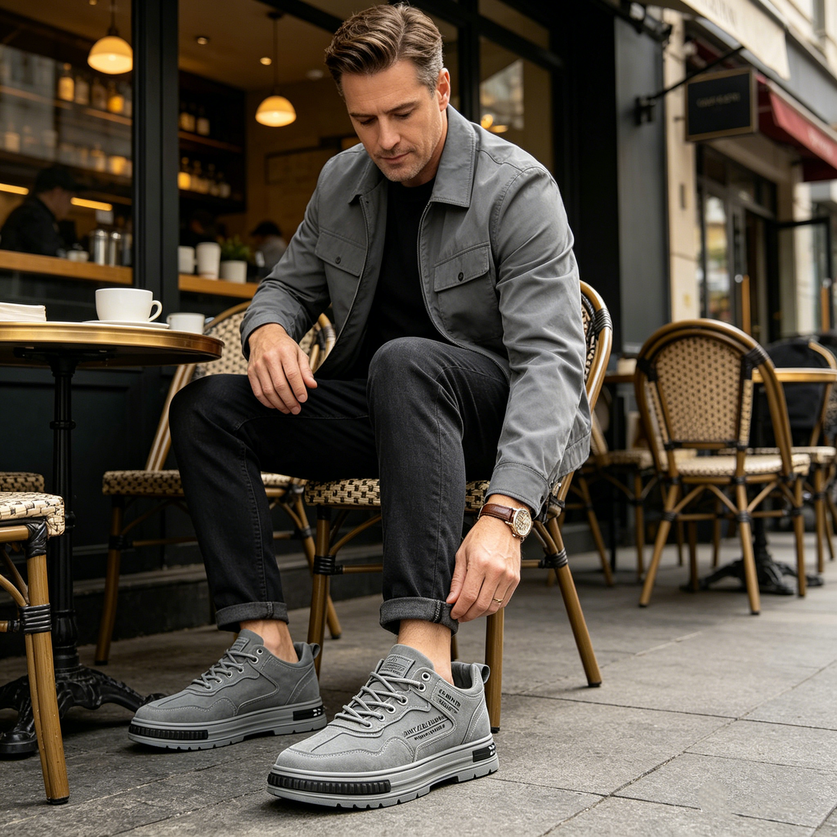 ⏰30% de desconto hoje - Não perca! ✅ Sapatos casuais em pele de bovino de flor integral 🚶‍♂️‍➡️ Suporte para o arco do pé - alivia as dores nos pés