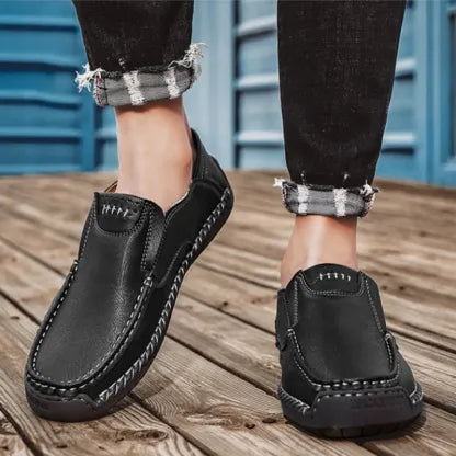 🔥Sapatos ortopédicos para homem, confecionados em pele de bezerro australiana👞Costurados à mão✅Confortáveis para caminhar, aliviam a dor✅Impermeáveis e antiderrapantes✅