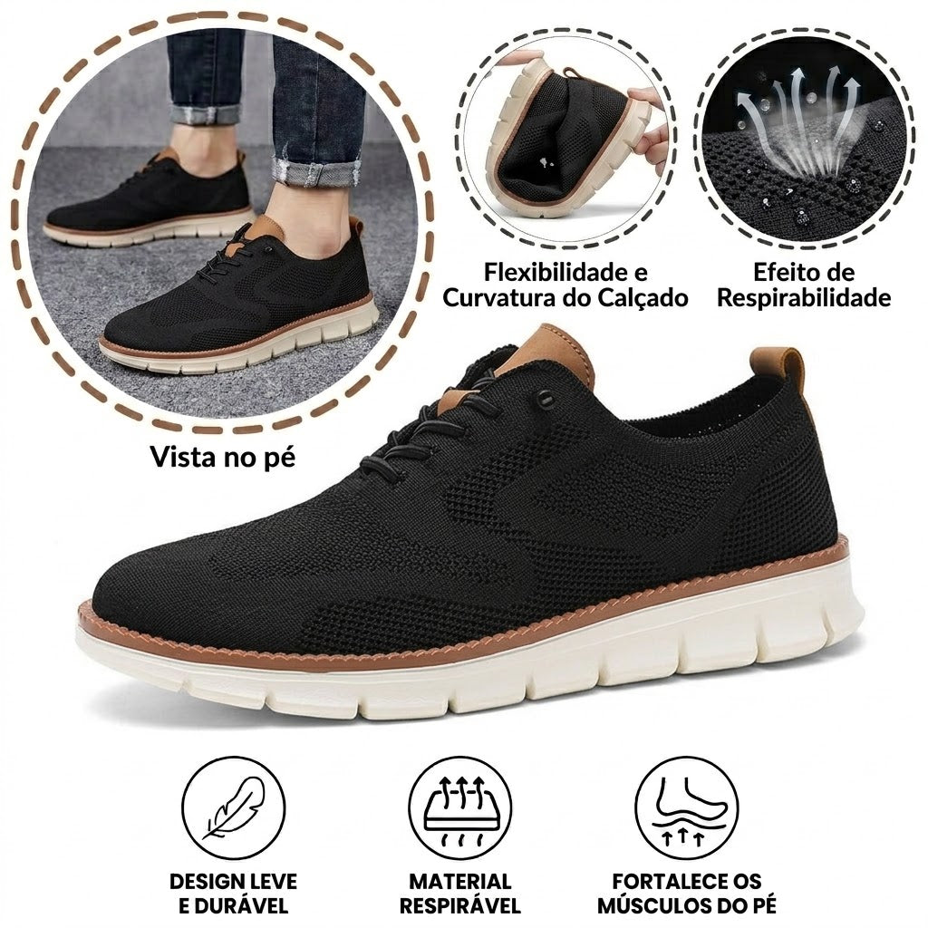 🔥 Oferta especial de hoje: 50% de desconto! ⏰ Mocassins respiráveis e antiderrapantes! Com apoio para o arco do pé e sola intermédia amortecedora, diga adeus às dores nos pés.