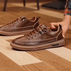 ⏰30% de desconto hoje - Não perca! ✅ Sapatos casuais em pele de bovino de flor integral 🚶‍♂️‍➡️ Suporte para o arco do pé - alivia as dores nos pés