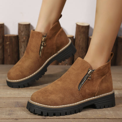 (🔥50% de desconto hoje - não perca!)⏰ - Botins para mulher em pele macia e confortável - Design ergonómico (mantendo-o confortável durante todo o dia)