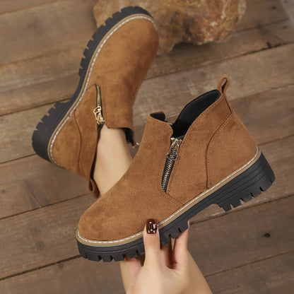 (🔥50% de desconto hoje - não perca!)⏰ - Botins para mulher em pele macia e confortável - Design ergonómico (mantendo-o confortável durante todo o dia)