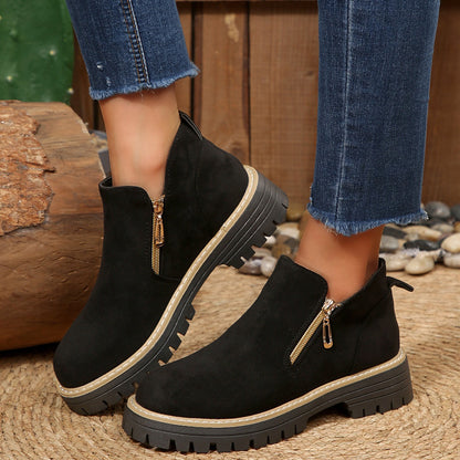 (🔥50% de desconto hoje - não perca!)⏰ - Botins para mulher em pele macia e confortável - Design ergonómico (mantendo-o confortável durante todo o dia)