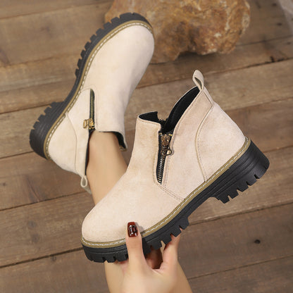 (🔥50% de desconto hoje - não perca!)⏰ - Botins para mulher em pele macia e confortável - Design ergonómico (mantendo-o confortável durante todo o dia)