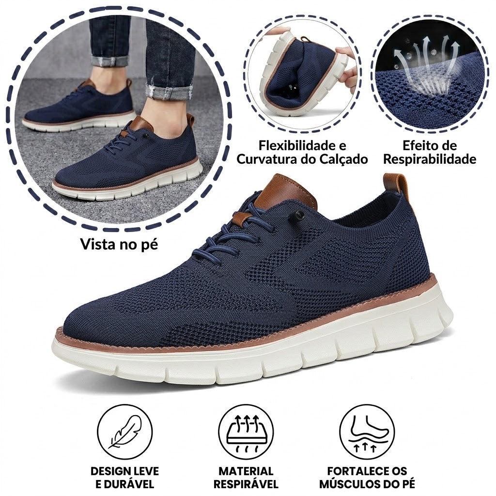 🔥 Oferta especial de hoje: 50% de desconto! ⏰ Mocassins respiráveis e antiderrapantes! Com apoio para o arco do pé e sola intermédia amortecedora, diga adeus às dores nos pés.