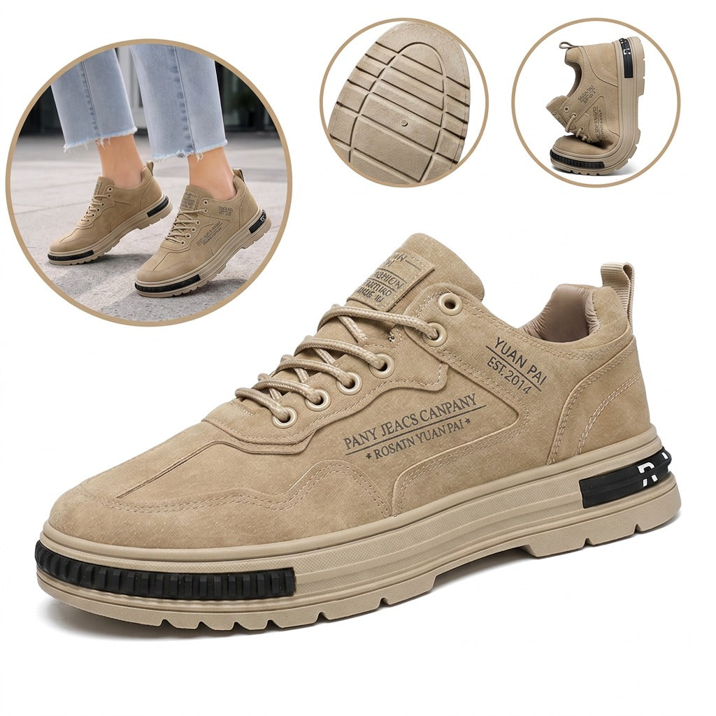 ⏰30% de desconto hoje - Não perca! ✅ Sapatos casuais em pele de bovino de flor integral 🚶‍♂️‍➡️ Suporte para o arco do pé - alivia as dores nos pés